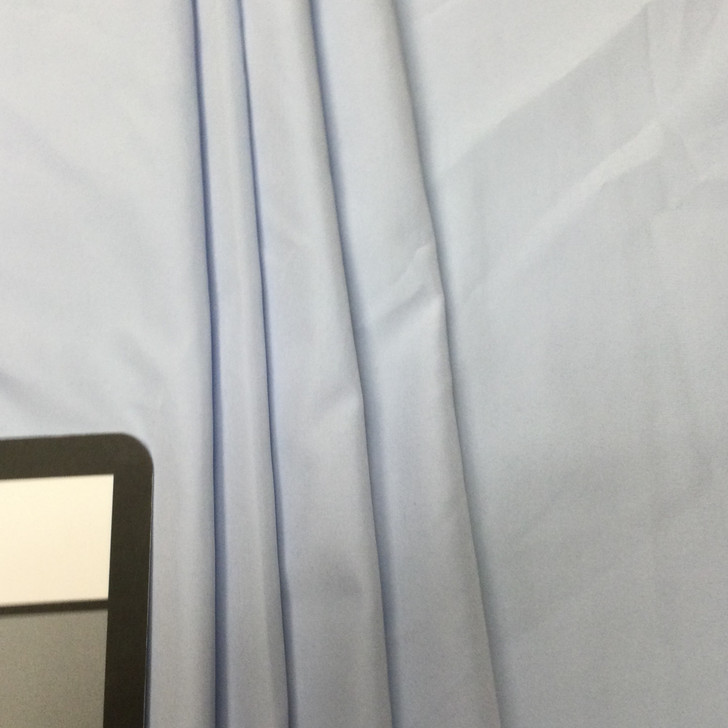Light Blue Matte Shine 100% Polyester Fabric