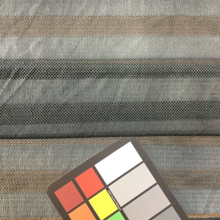 Black/Grey Ombre Stripe Jersey Mesh Fabric | Fashion Tops Dresses | By The Yard |60 inch Wide