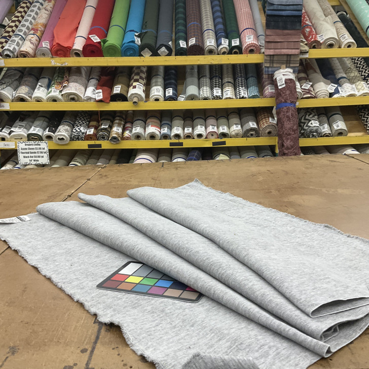 Heathered Gray Brushed Chenille | Upholstery Fabric | 54” Wide | By the Yard