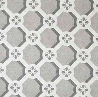 5.75 Yard Piece of Trellis Caprice Pebble Upholstery, Drapery & Curtain Fabric By The Yard