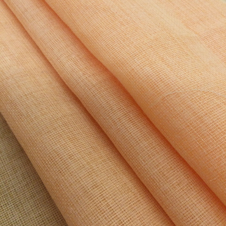 Orange Sherbet Solid Sheer Drapery Mesh Fabric | Sheer | Extra Wide | Drapery| Home Decor | By The Yard | 108 " Wide