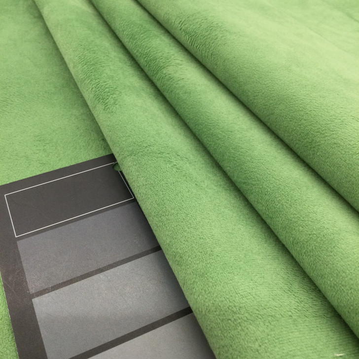 Green Apple  | Velvet Fabric | Medium Weight | Upholstery Fabric | 54" Wide | By the Yard