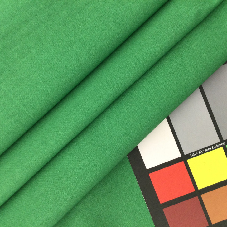 Solid Green | Quilting Fabric | 100% Cotton |  44" Wide | By the Yard