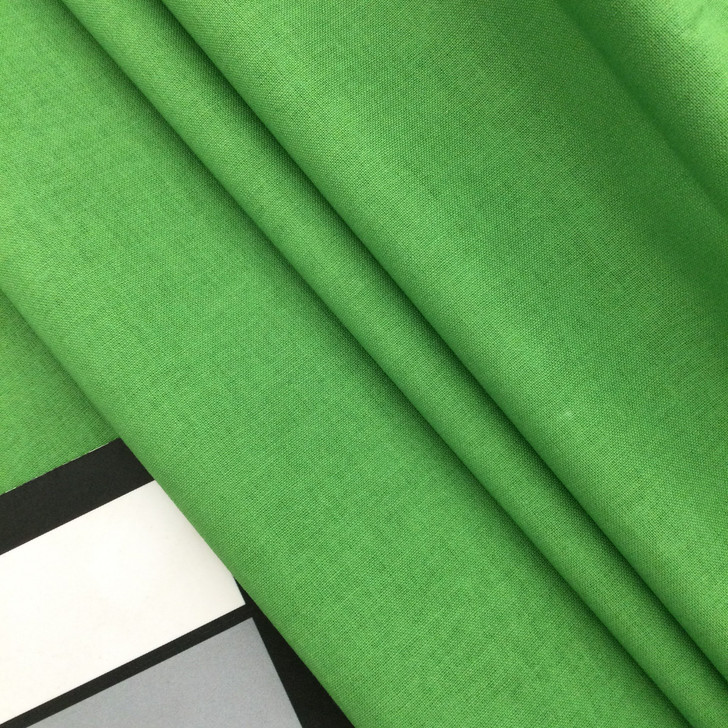 Solid Grass Green  | Quilting Fabric | 100% Cotton |  44" Wide | By the Yard