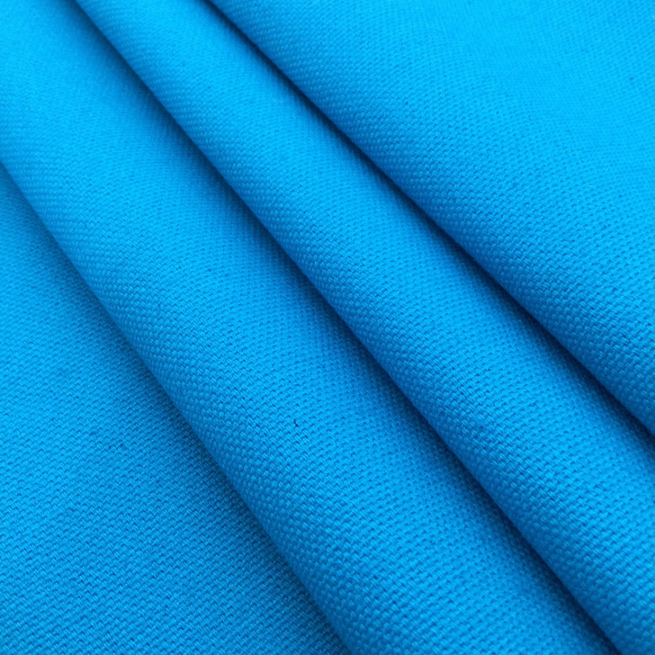 Bright Blue Solid | Cotton Canvas Fabric | 7oz. | 100% Cotton | 54" Wide | By the Yard