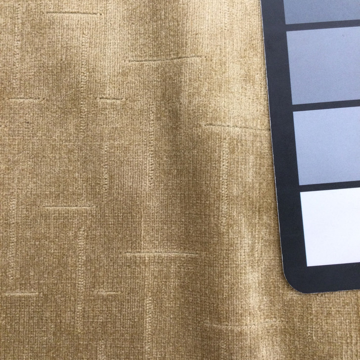 Tan Microfiber with Line Design | Upholstery Fabric | Stain Resistant | 54" Wide | By the Yard