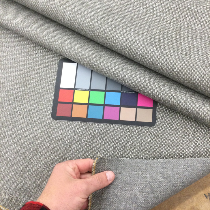 Taupe and Grey Two Toned Woven Fabric | Upholstery / Slipcovers | Medium Weight | 54" Wide | By the Yard | "Joseph" Granite