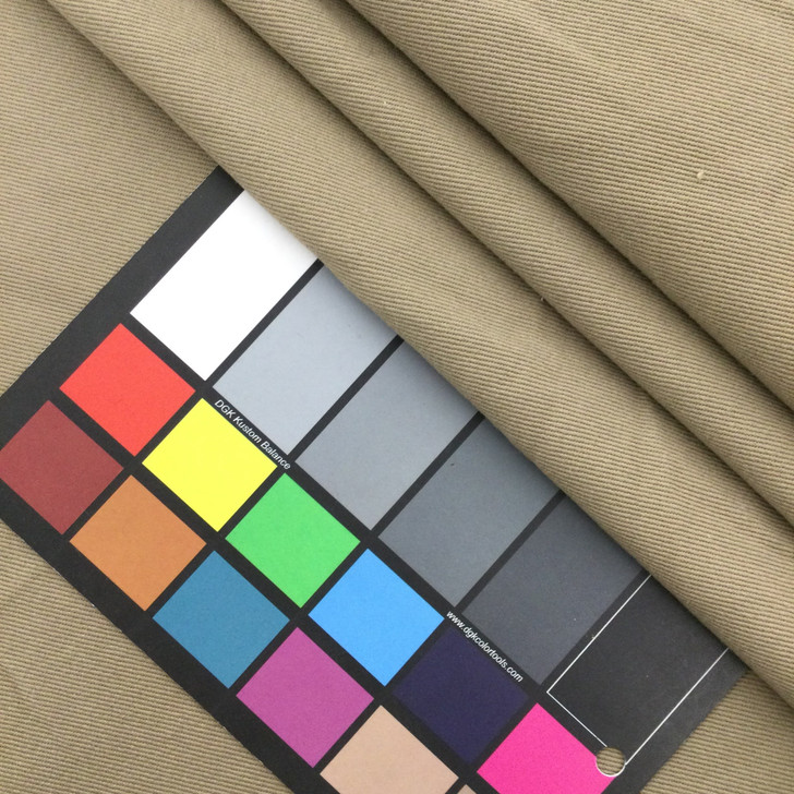 Dark Beige | Cotton Twill Fabric | 8 oz. | Apparel / Slipcovers / Bedding | 54" Wide | By the Yard