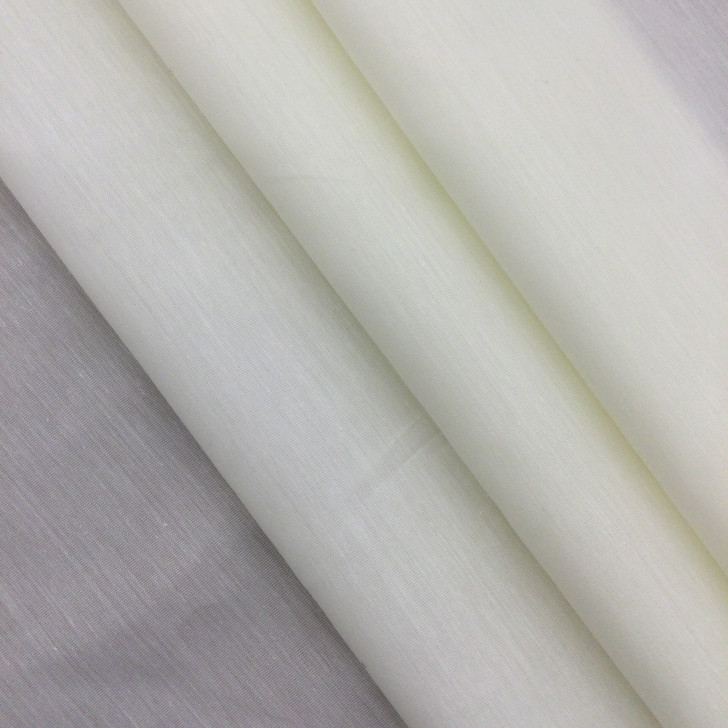 Cream Off White Lining Fabric | Poly Cotton | Curtain / Drapery Lining | 54" Wide | By the Yard