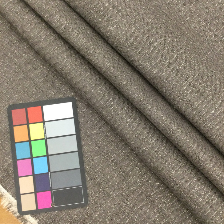 Taupe Fabric with Threads of Bronze | Home Decor / Upholstery | 53% Polyester / 47% Viscose | 54" W | By the Yard | Regal Fabrics "Wilton in Granite"