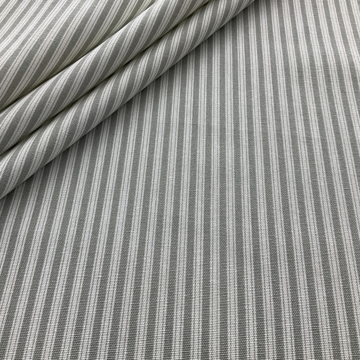 Magnolia Home Fashions Polo Stripe Spa | Medium Weight Duck Fabric | Home Decor Fabric | 54" Wide