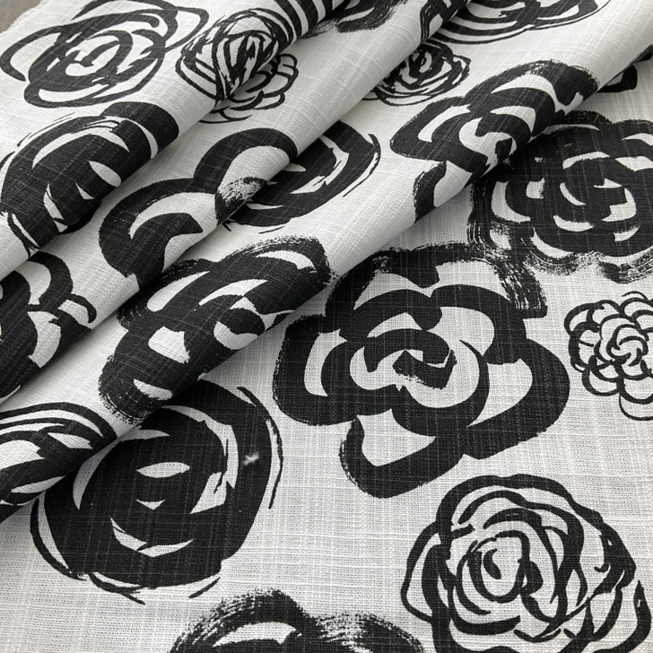 Premier Prints Phoebe Ink | Medium/Heavyweight Canvas Fabric | Home Decor Fabric | 54" Wide