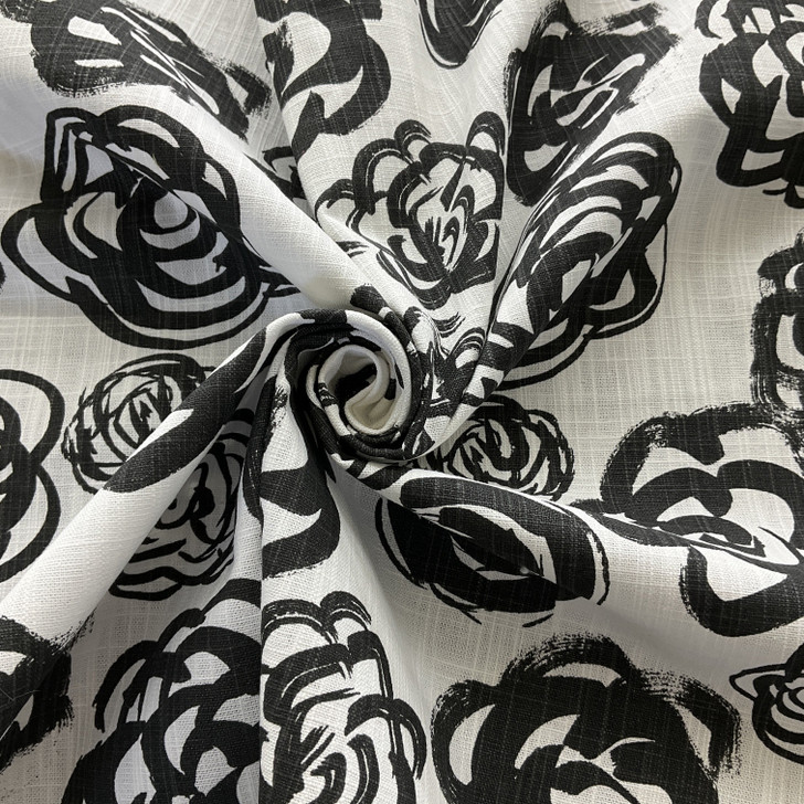 Premier Prints Phoebe Ink | Medium/Heavyweight Canvas Fabric | Home Decor Fabric | 54" Wide