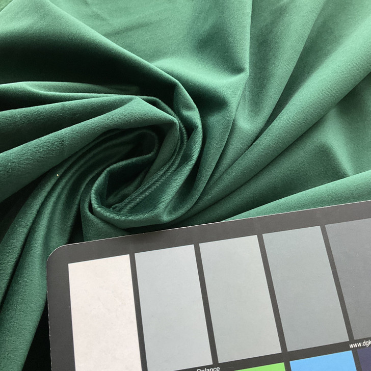 Como High Durability Knit Velvet Hunter | Medium Weight Velvet Fabric | Home Decor Fabric | 56" Wide