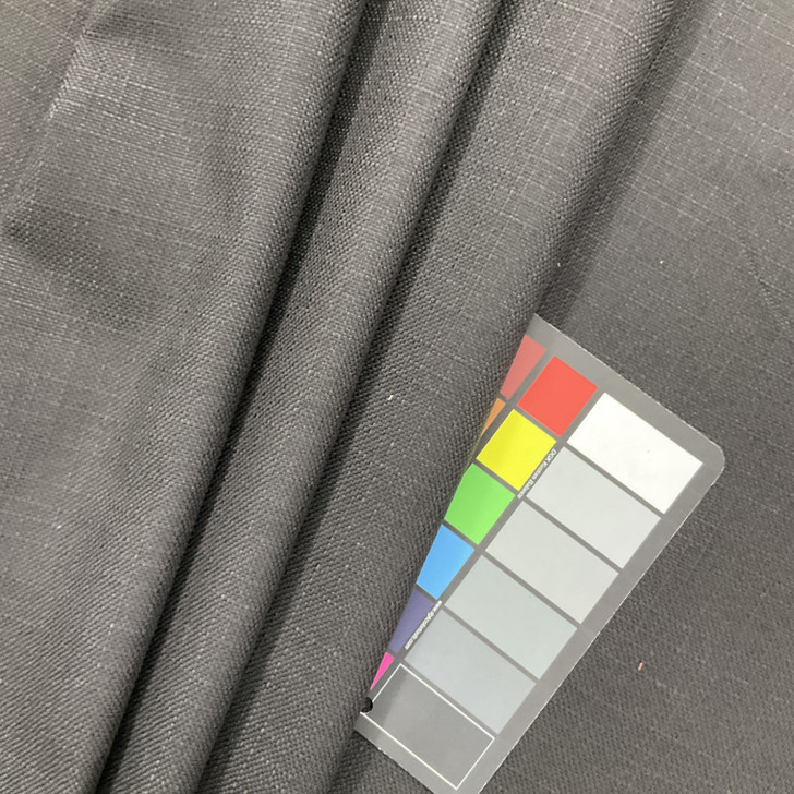 Basketweave Backed Upholstery Turbo Solid Black | Medium/Heavyweight Basketweave Fabric | Home Decor Fabric | 54" Wide