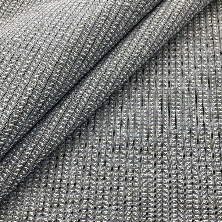 PKL Studio Linear Leaves Jacquard Baltic | Medium Weight Woven, Jacquard Fabric | Home Decor Fabric | 54" Wide