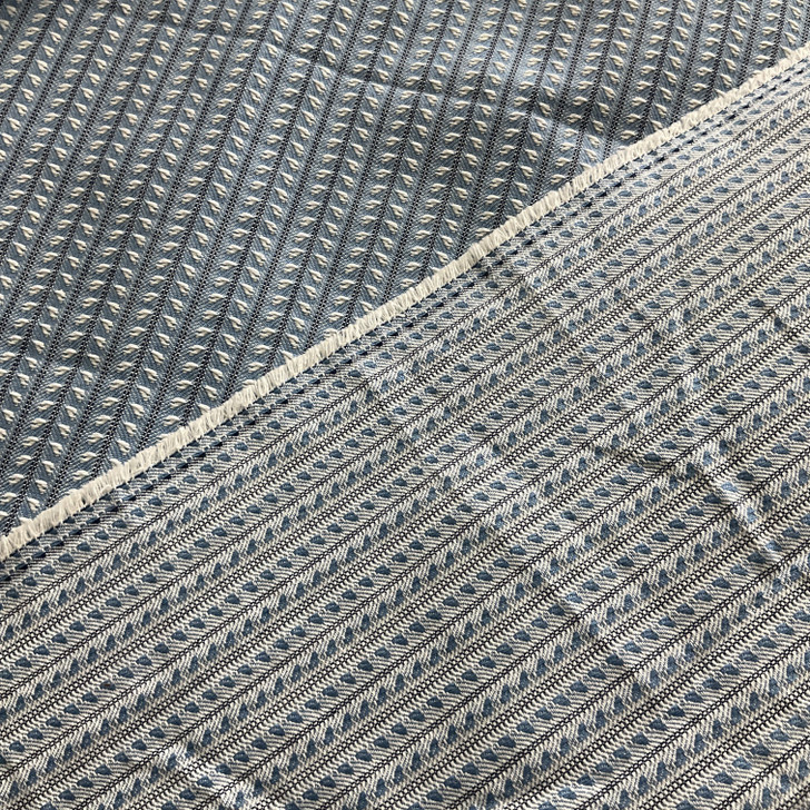 PKL Studio Linear Leaves Jacquard Baltic | Medium Weight Woven, Jacquard Fabric | Home Decor Fabric | 54" Wide