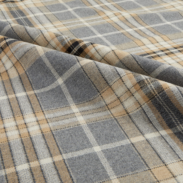 P Kaufmann Highland Romance Edmund Wool Stone | Medium/Heavyweight Wool Fabric | Home Decor Fabric | 54" Wide