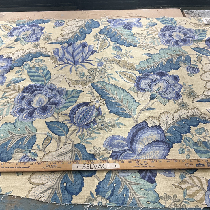 P Kaufmann Selene Duck Blues | Medium Weight Duck Fabric | Home Decor Fabric | 54" Wide