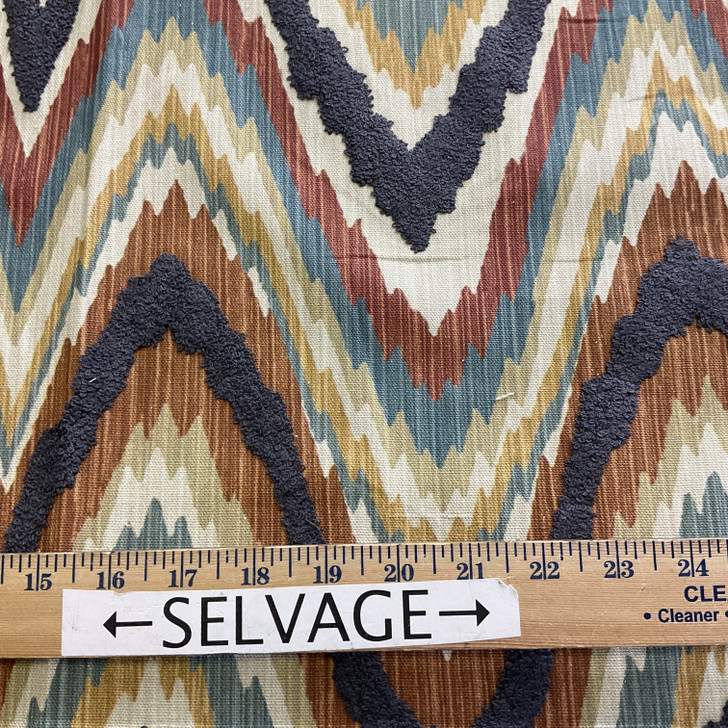 PK Lifestyles Connoisseur Artisanship Embordered Duck Cinnamon | Medium Weight Duck Fabric | Home Decor Fabric | 54" Wide