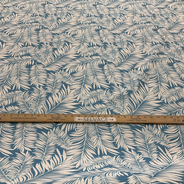 Comersan Fabrics Acuario Duck Blue/White | Lightweight Duck Fabric | Home Decor Fabric | 55" Wide