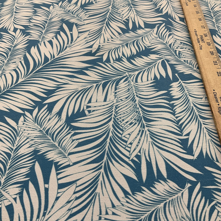 Comersan Fabrics Acuario Duck Blue/White | Lightweight Duck Fabric | Home Decor Fabric | 55" Wide