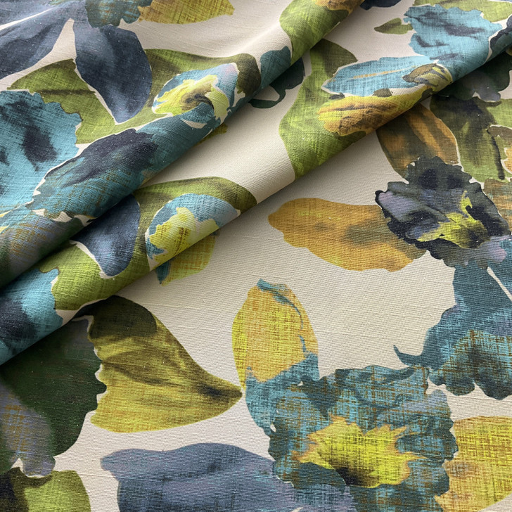 Comersan Fabrics Maverick Duck Blue/Green | Lightweight Duck Fabric | Home Decor Fabric | 55" Wide