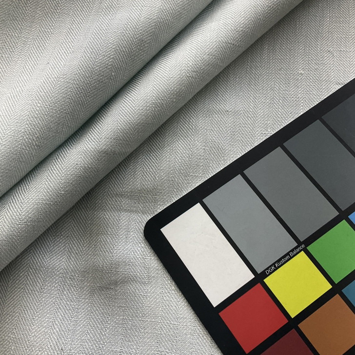 Number One Textiles Herringbone Linen Spa | Medium/Heavyweight Linen Fabric | Home Decor Fabric | 54" Wide