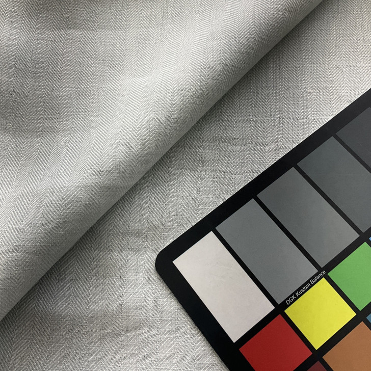 Number One Textiles Herringbone Linen Spa | Medium/Heavyweight Linen Fabric | Home Decor Fabric | 54" Wide