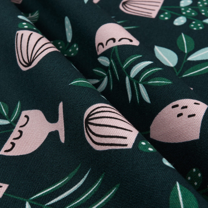 Cloud9 Organic Easy Weekend Canvas Sprouts Green | Medium Weight Canvas Fabric | Home Decor Fabric | 44" Wide