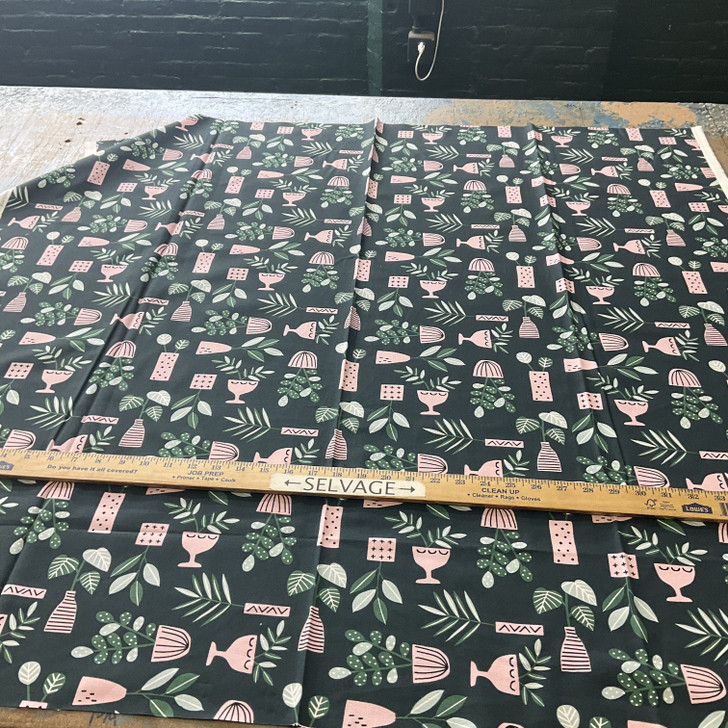 Cloud9 Organic Easy Weekend Canvas Sprouts Green | Medium Weight Canvas Fabric | Home Decor Fabric | 44" Wide