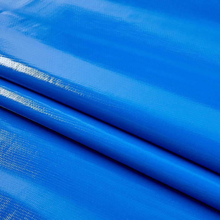 Oil Cloth Solid Blue | Heavyweight Oilcloth Fabric | Home Decor Fabric | 47" Wide