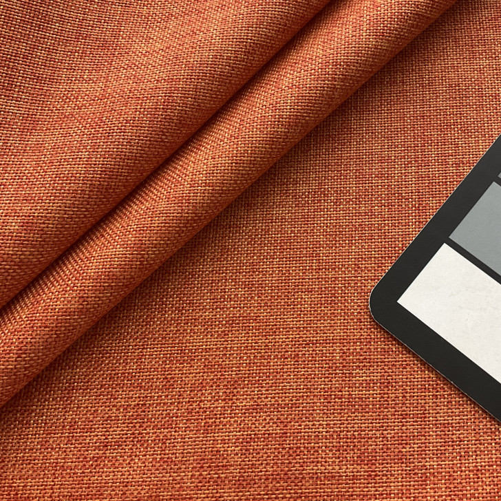 Vintage Poly Burlap Dark Orange | Medium Weight Burlap Fabric | Home Decor Fabric | 58" Wide