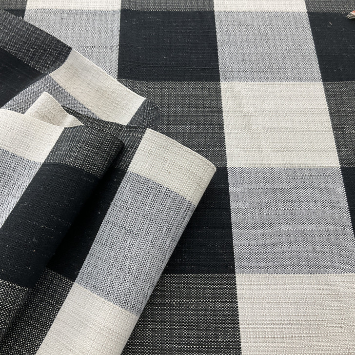 3 Yard Piece of Richloom Fortress Performance Arden Onyx | Medium/Heavyweight Duck Fabric | Home Decor Fabric | 56" Wide