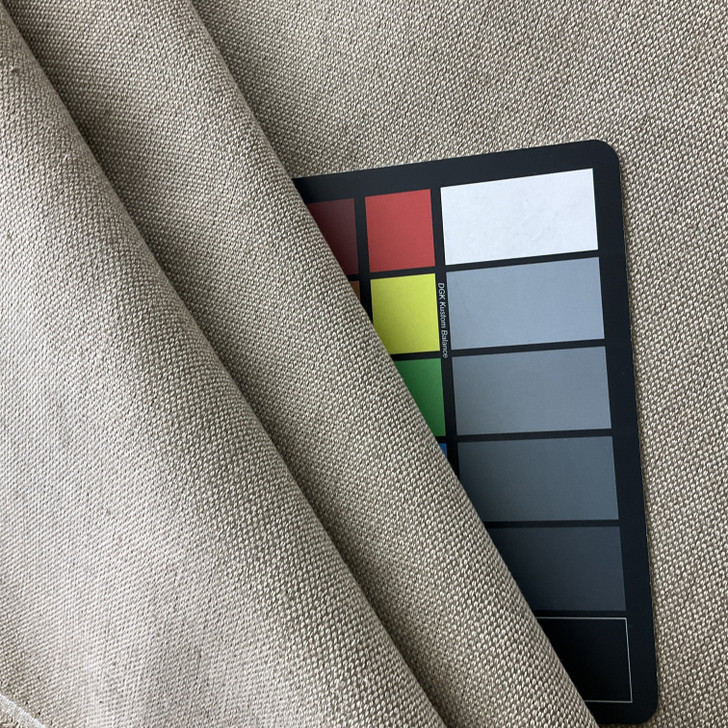 Likewise in Flax | Upholstery Fabric | Solid Flax Tan | Heavyweight | 54" Wide | By the Yard