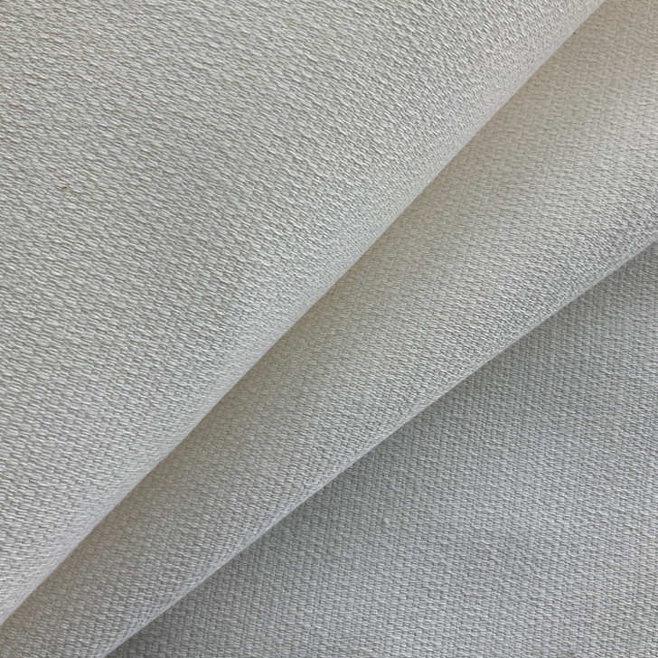 Action in Snow | Upholstery Fabric | Solid Off White | Medium weight | 54" Wide | By the Yard