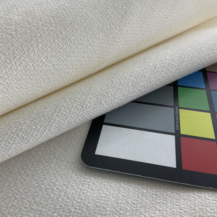 Action in Snow | Upholstery Fabric | Solid Off White | Medium weight | 54" Wide | By the Yard