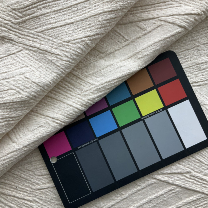 Geometric in Coconut | Upholstery Fabric | Off White Matelasse Woven | Medium Weight | 54" Wide | By The Yard