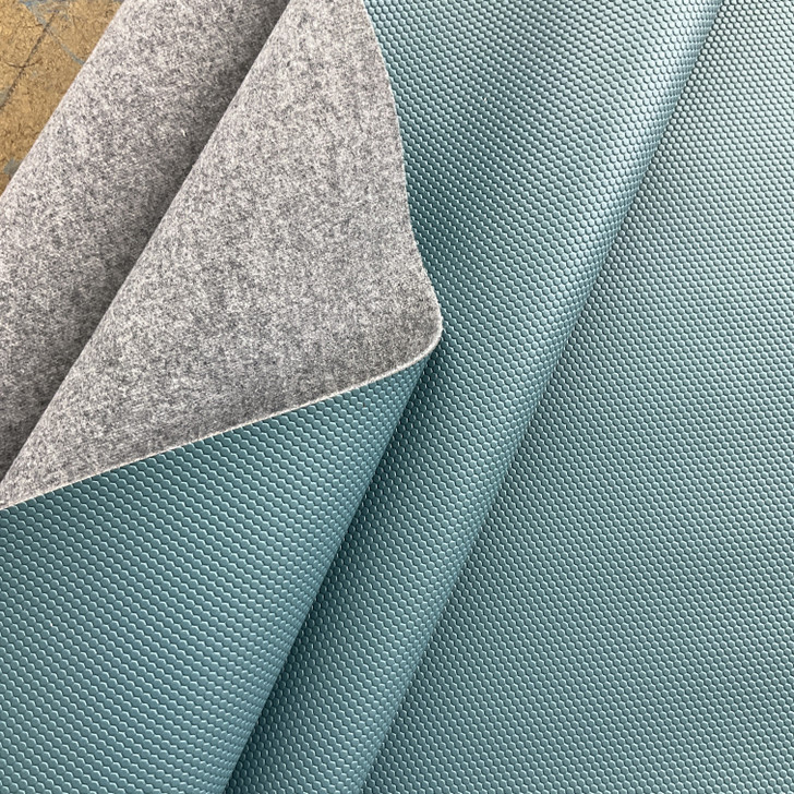 Dot Com in River Blue | Faux Leather Vinyl Upholstery Fabric | Dot Texture | Workable | 54" Wide | By the Yard