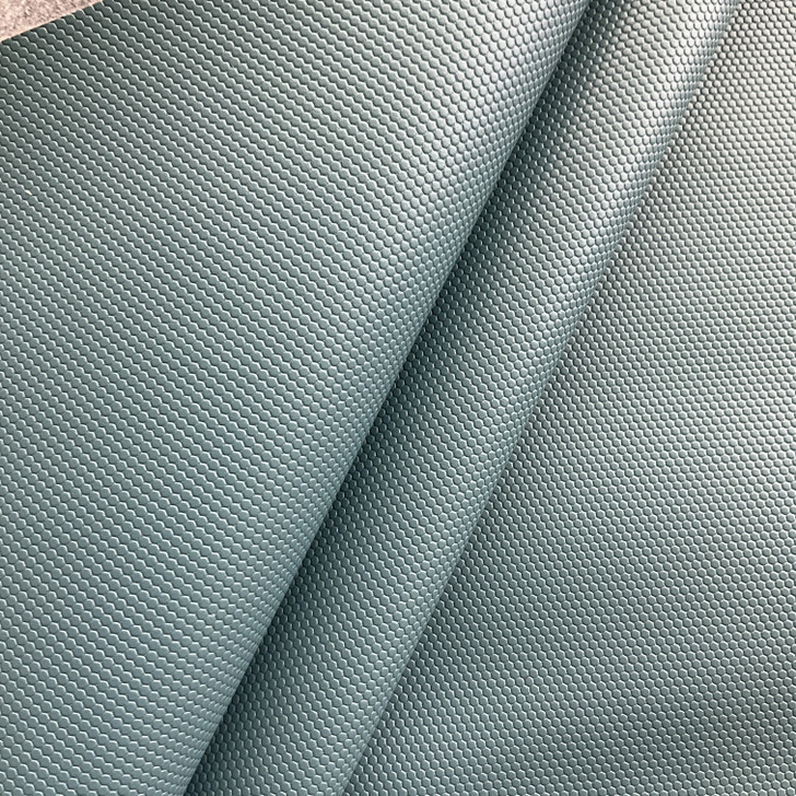Dot Com in River Blue | Faux Leather Vinyl Upholstery Fabric | Dot Texture | Workable | 54" Wide | By the Yard