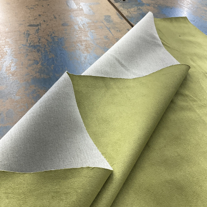 Classic Suede in Lime Green   | Microsuede Upholstery Fabric | Slipcovers | Midweight Solid | 54 inch | Sold BTY