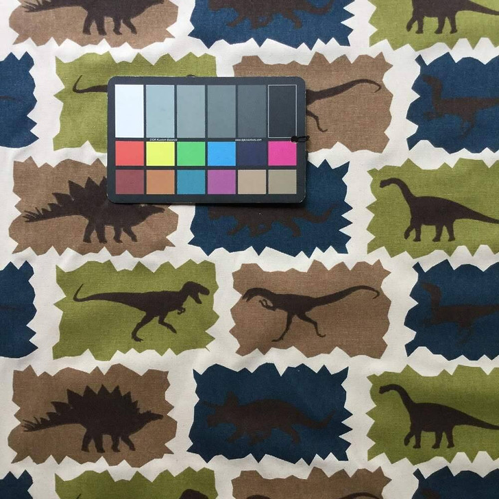 4 Yard Piece of Dinosaur Safari Upholstery / Drapery Fabric | 54" Wide | By the Yard | Durable