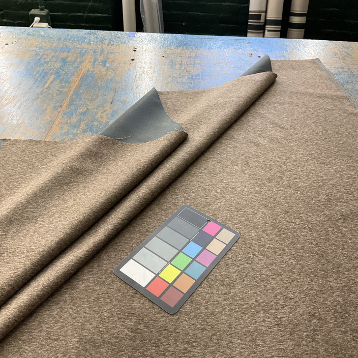 Franklin in Sable | Upholstery Fabric | Microfiber Twill | Heathered Brown | 100% Polyester | Heavy Weight | Nassimi | 54" Wide | By the Yard