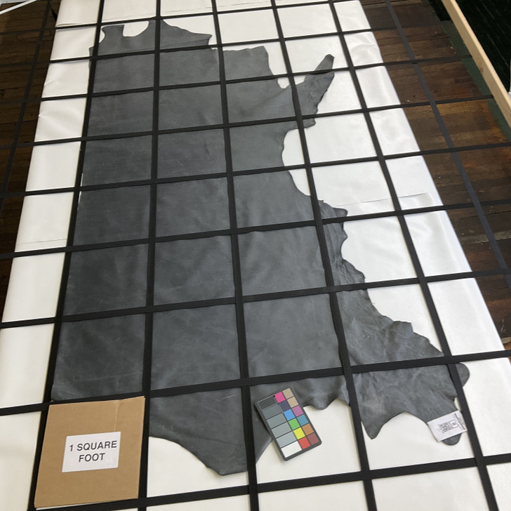 Dark Grey | Supple Leather Cowhide | 21 Square Feet | 3 Ounce / 1.1 mm