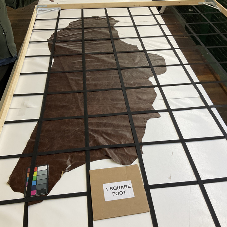 Vintage Worn Look in Espresso Brown | Full Grain Leather | 16 Square Feet | 3 Ounce / 1.1 mm