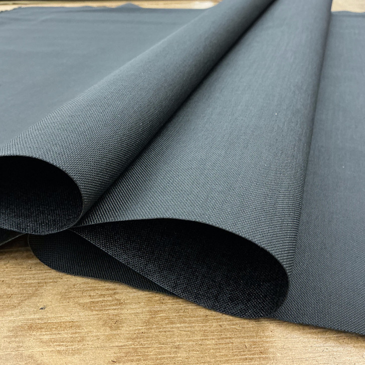 Solid Black Waterproof Nylon Canvas Fabric | Tarps / Outdoor Covers / Backpacks / Banners | 1000 Denier | 65" Wide | By the Yard