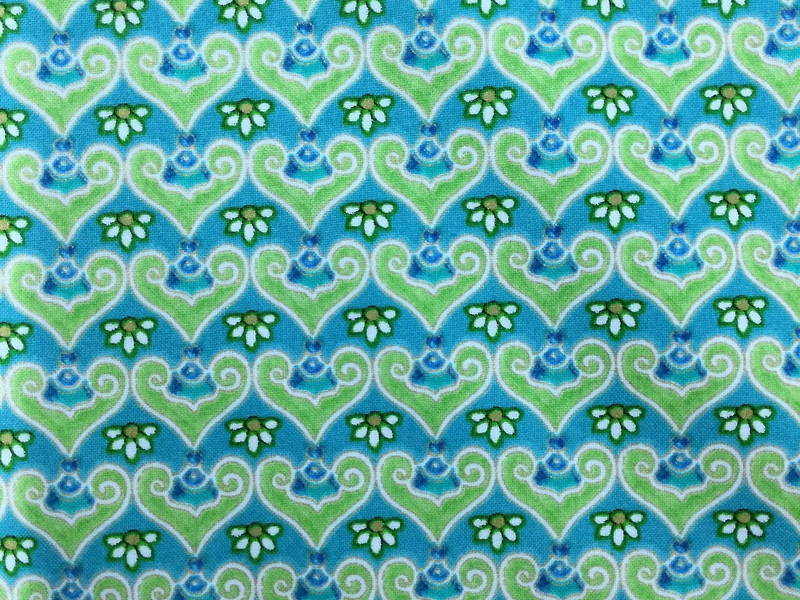 Green Floral Quilting Fabric Fabric Warehouse