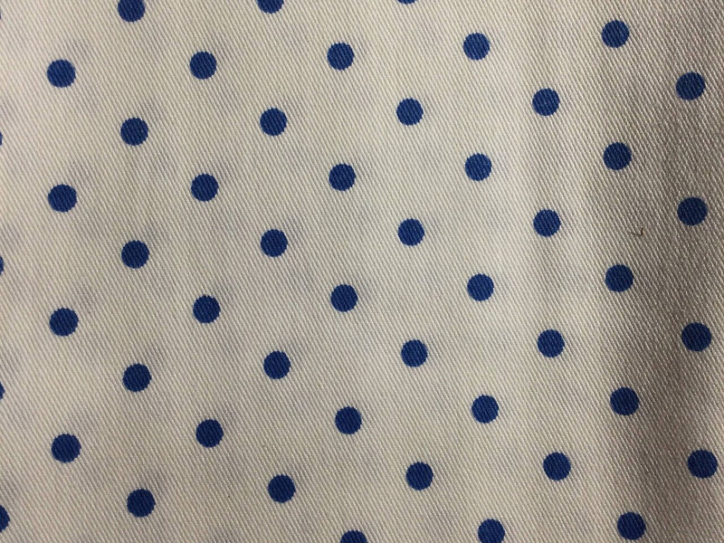 Blue Polka dot Fabric Fabric Warehouse