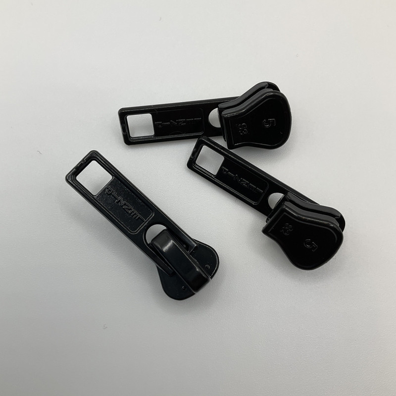 #5 Marine Chain Pull Slides Black Zipper