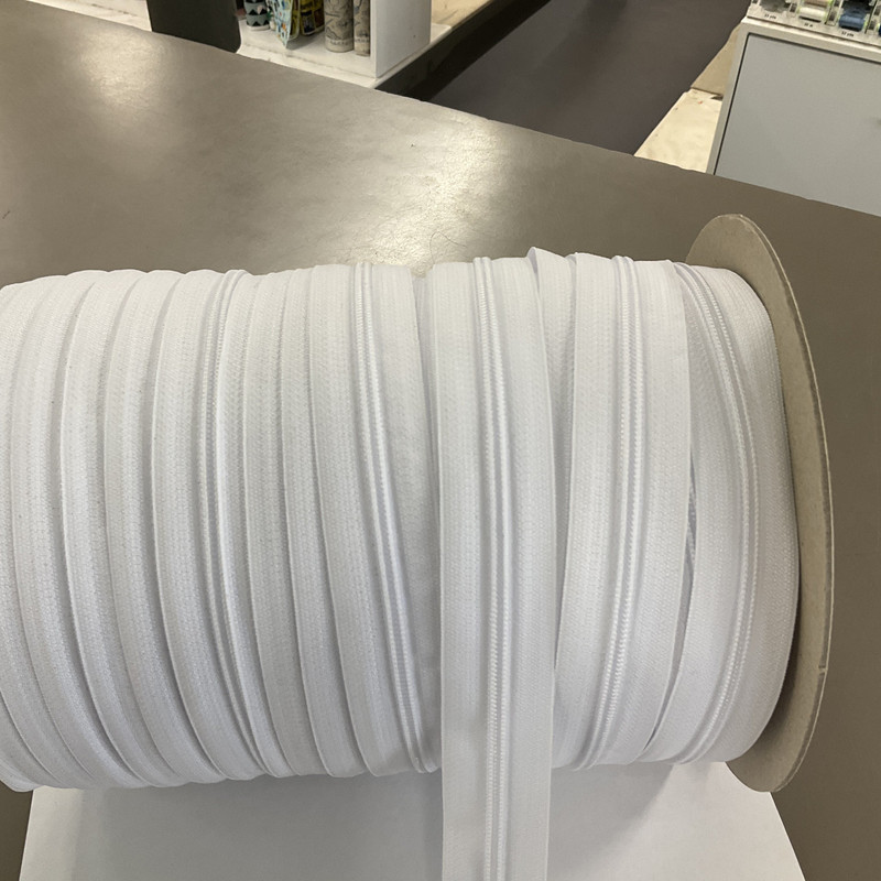 #5 Coil Zipper White Light / Med. Duty Sold By The Yard